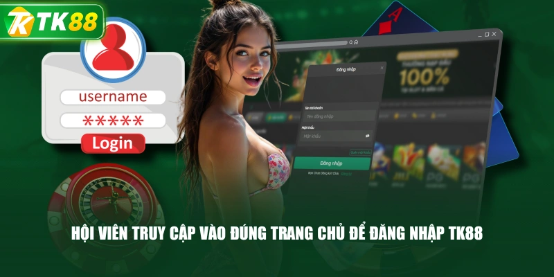 Hội Viên Truy Cập Vào Đúng Trang Chủ Để Đăng Nhập TK88