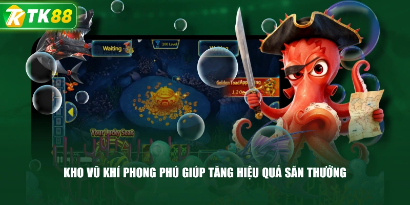 Kho vũ khí phong phú giúp tăng hiệu quả săn thưởng